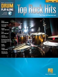 cover Drum Play Along No. 49 Top Rock Hits Book with Online Audio Access cover